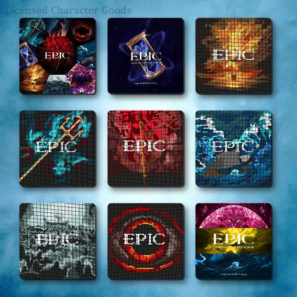 E-EPIC The M-Musical Magnetic Refrigerator Sticker Smooth Clear Ink Print Metal Door Dorm Apartment Decor 55x55mm