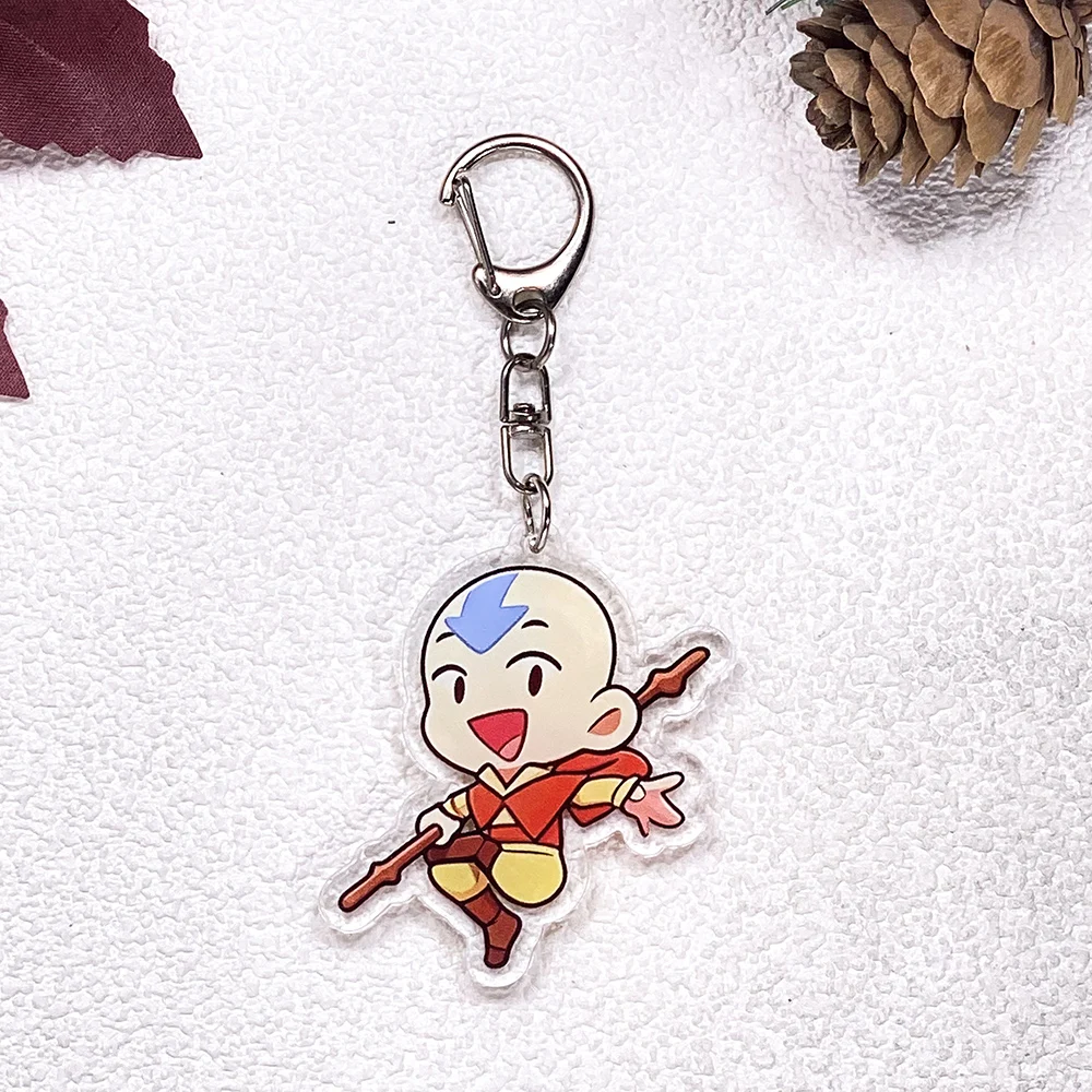 1/9Pcs Cartoon Avatar: The Last Airbender Keychain Accessorie Cute Acrylic Charms Pendant For Bag Key Holder Backpack Decoration