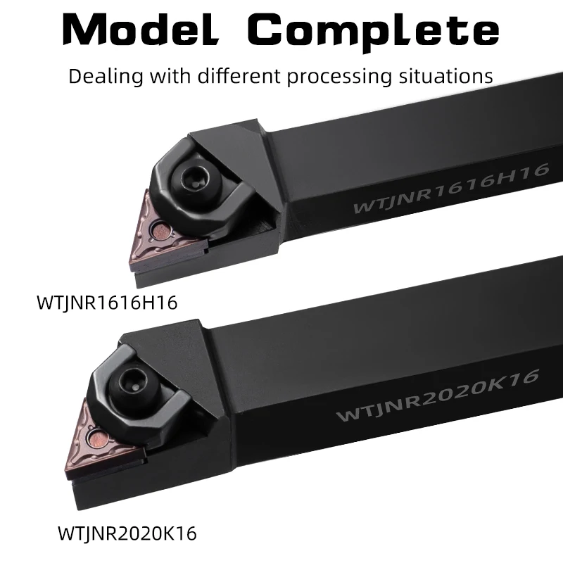 1pc WTJNR2020K16 WTJNR 1616H16 WTJNR2525M16 외부 삼각형 선삭 공구 홀더 TNMG 카바이드 인서트 선반 절삭 공구 세트
