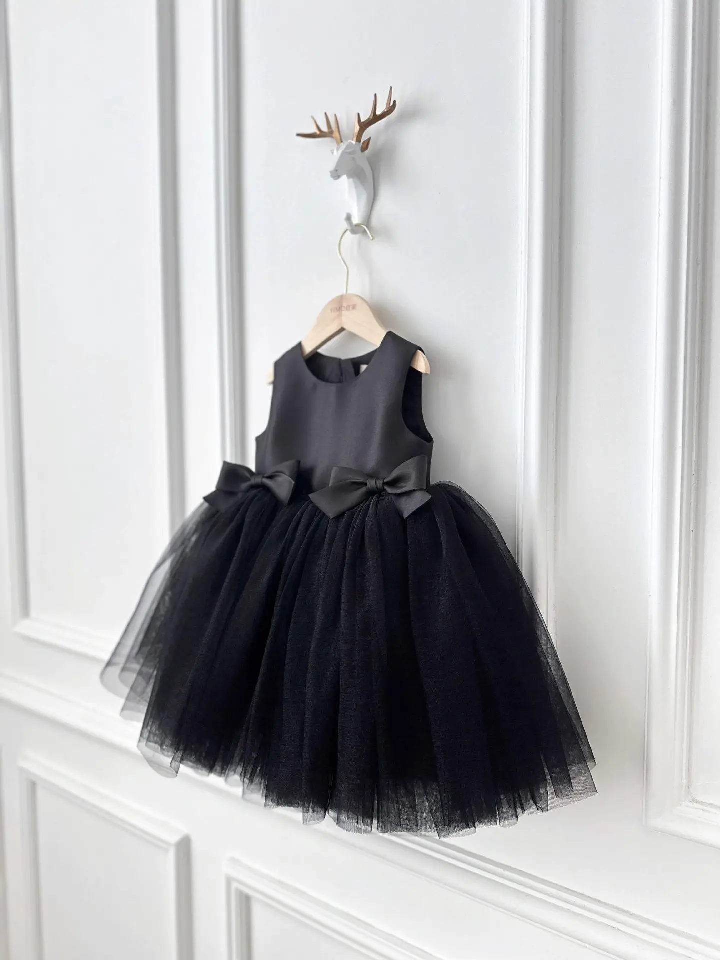 2026 New Baby Summer Girls Mesh Bow Vest Dress, Princess Kids Sweet Fashion Party Dress 1-8T 2
