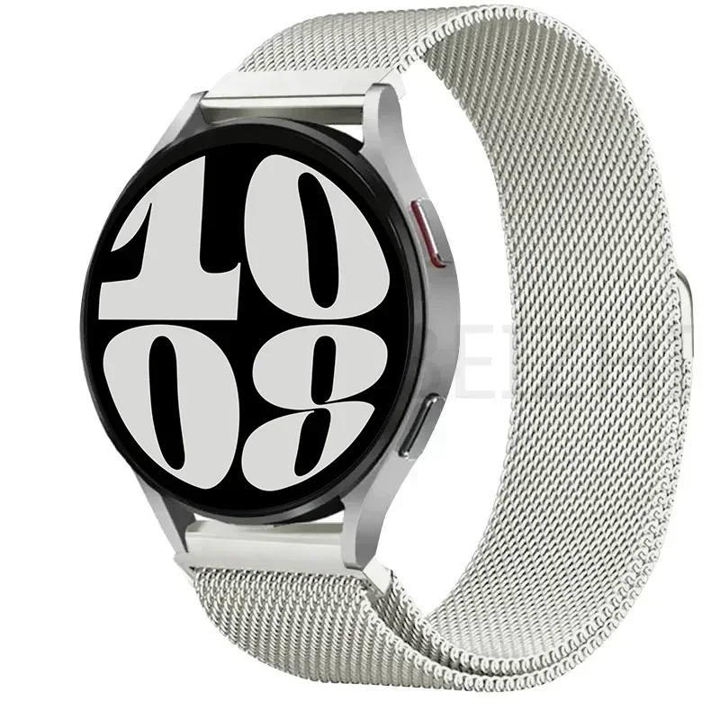 22 mm 20 mm Milanese-Loop-Armband für Samsung Galaxy Watch 7 6 5 4 44 mm 40 mm magnetisches Metallarmband Galaxy Watch 4/6 Classic-Armband