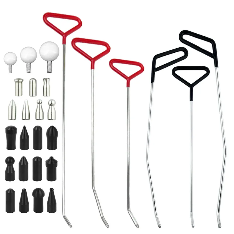 

Car Hail Dent Quick Repair Tool - Removable Head Sheet Metal Pry Bar Set, Portable Vehicle Tool