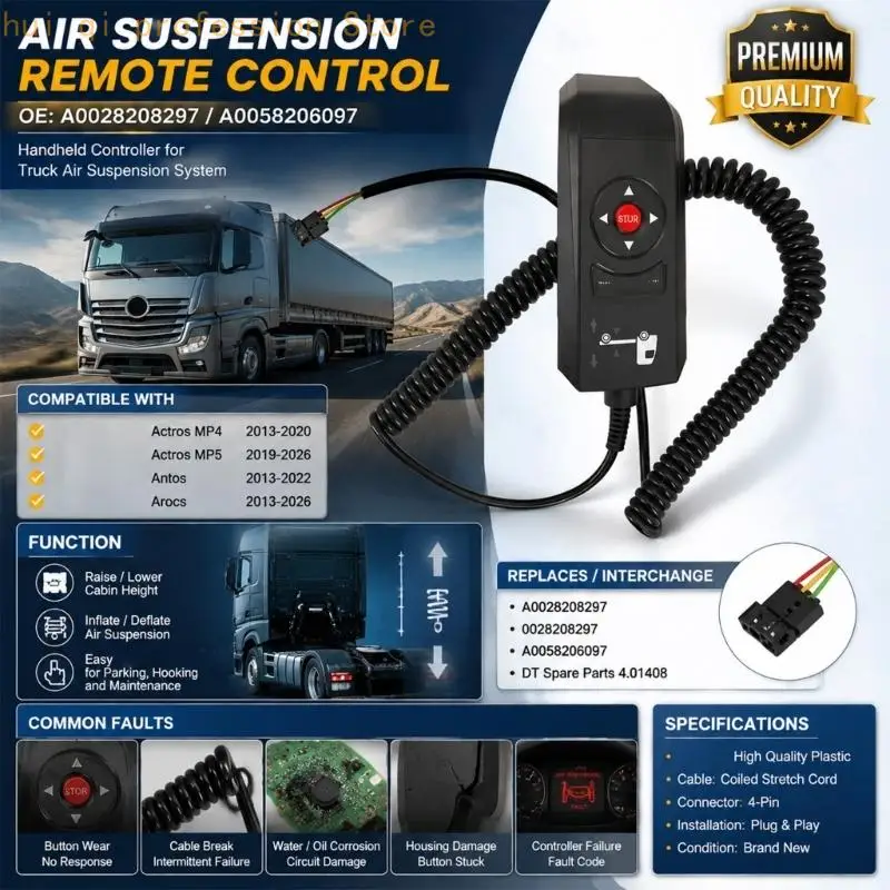 Fernbedienung für LKW-Kabinenfederung für Actros MP4 MP5 Parkbetrieb H8WE – Detail 8