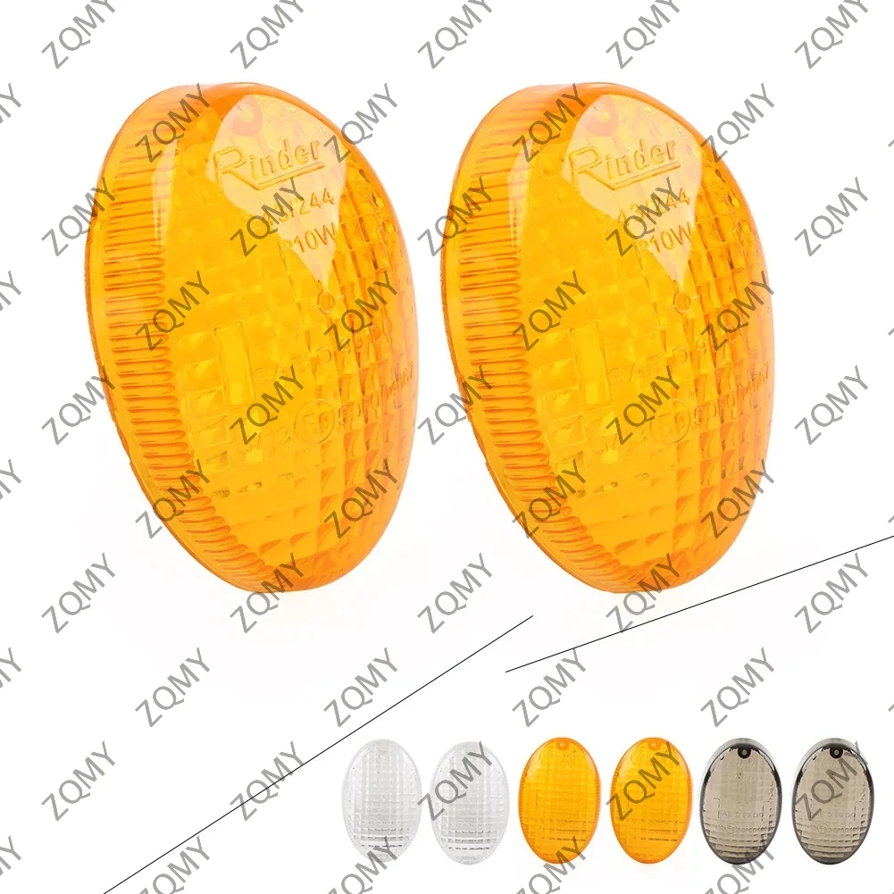 2Pcs Motorcycle Turn Signal Light Lens Cover For KAWASAKI NINJA 250R EX250R KLX 250 250S 250SF 300SM 125 /D-TRACKER X 250 150