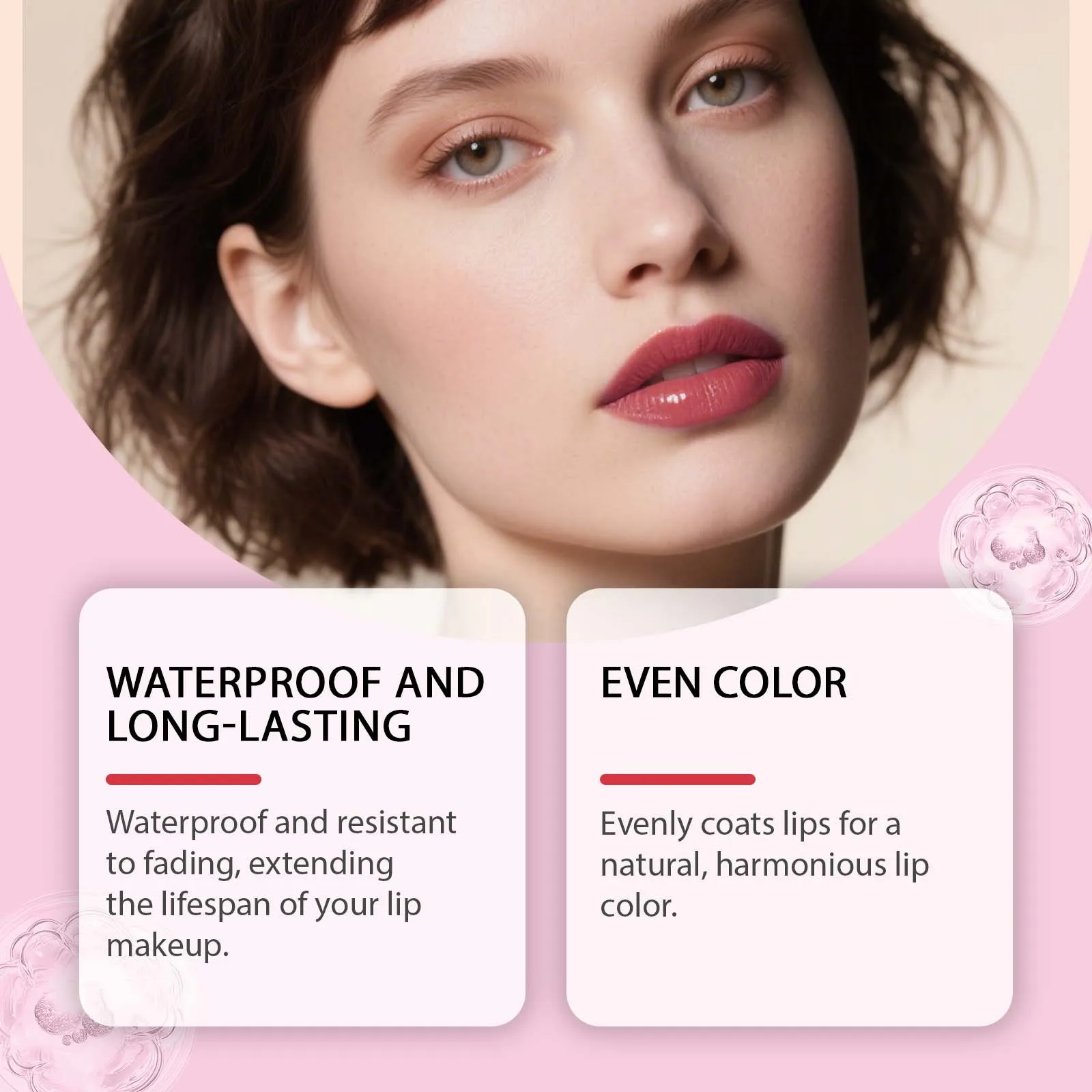 Moisturizing Tear off Lip Gloss Waterproof Long-Lasting Anti-Drying Peel Liquid Lipstick Pink Tint Natural Tearable Lips Glaze
