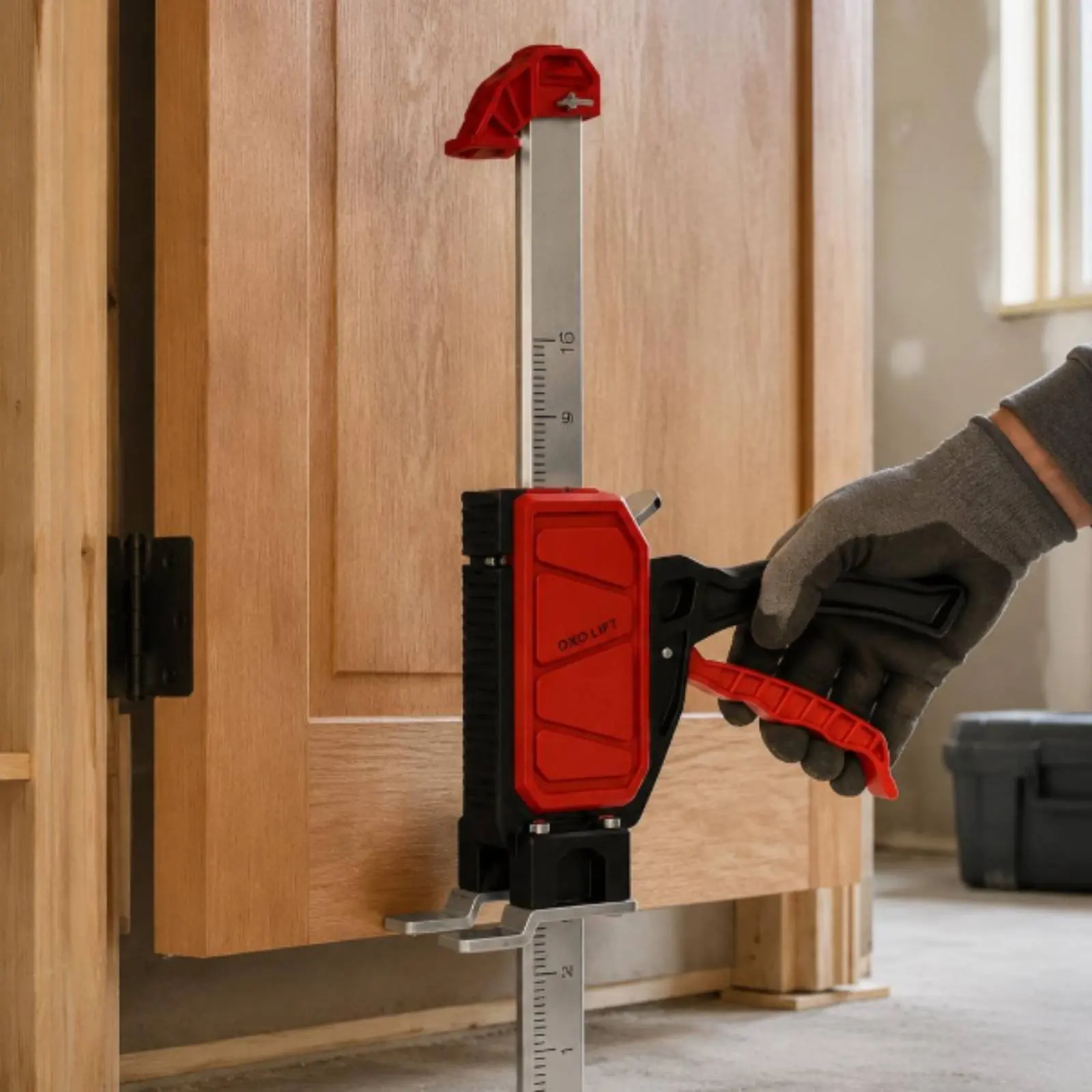 

Door Lifter Tool Heavy Duty Mounting Lifter Set Adjustable Lifting Support High Load Capacity Support Lifter Steel Body