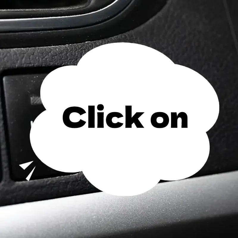 

1Pcs Men's Humorous Automotive Accessories EJECT Button Stickers For Empty Car Buttons Joke Gift For Car Enthusiasts