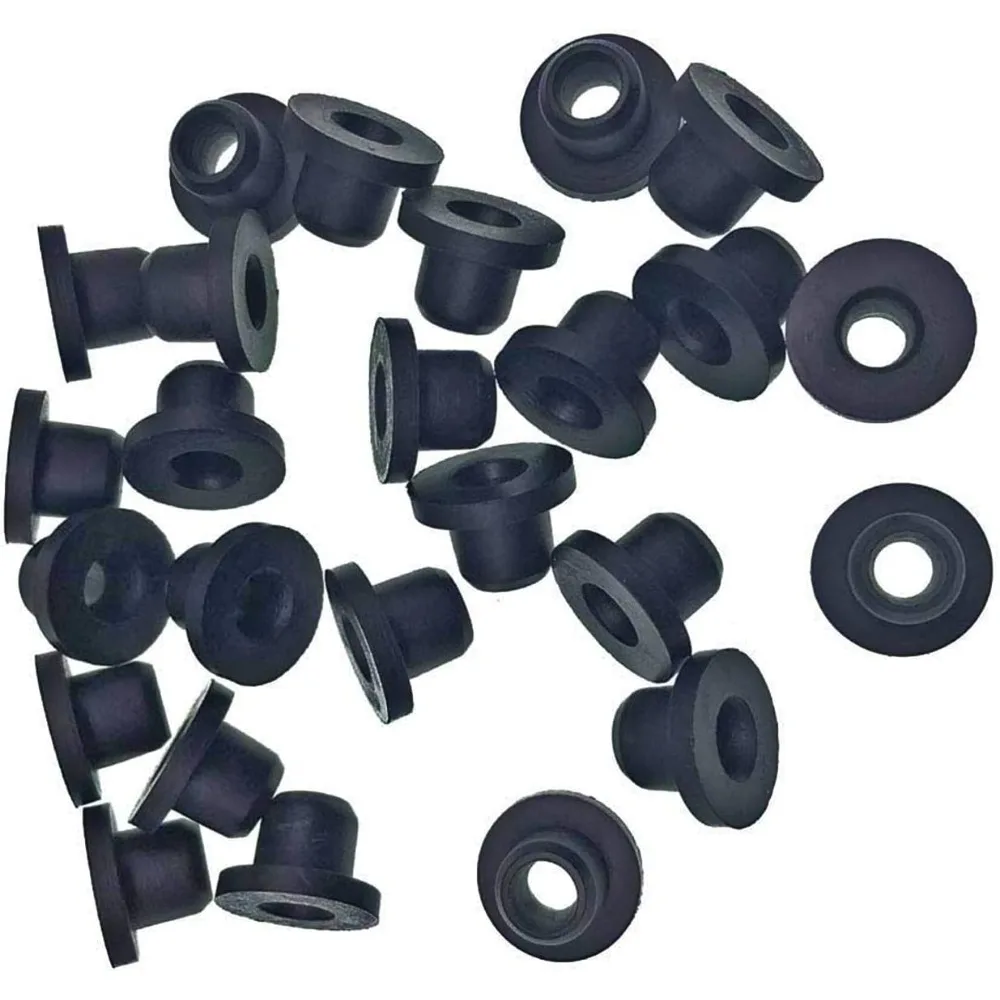 1/4 Inch Grommets Top Hat for 3/16 1/4 5/16 Airline Tubing Through Wall Hydroponic Bucket System 250 Pack