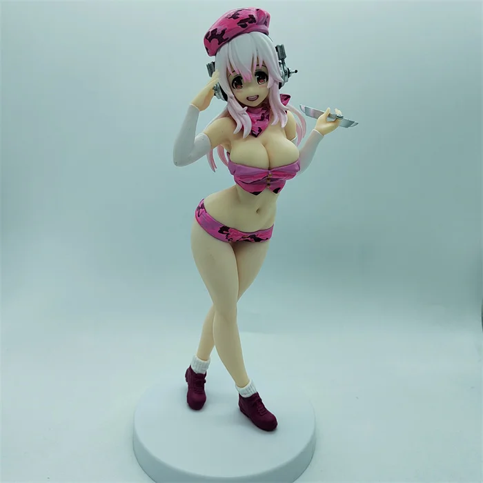 

No box 2023 Lowest Promotional price Super sonico military ver action figure collectible model toys for boys