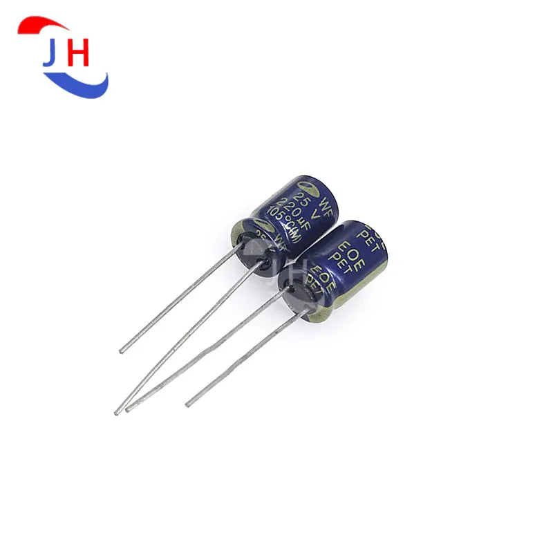 10/20PCS Electrolytic Capacitor 25v220uf 8*11.5 WF Series High Frequency And Low Resistance 3.5mm Pin Distance 25V 220UF
