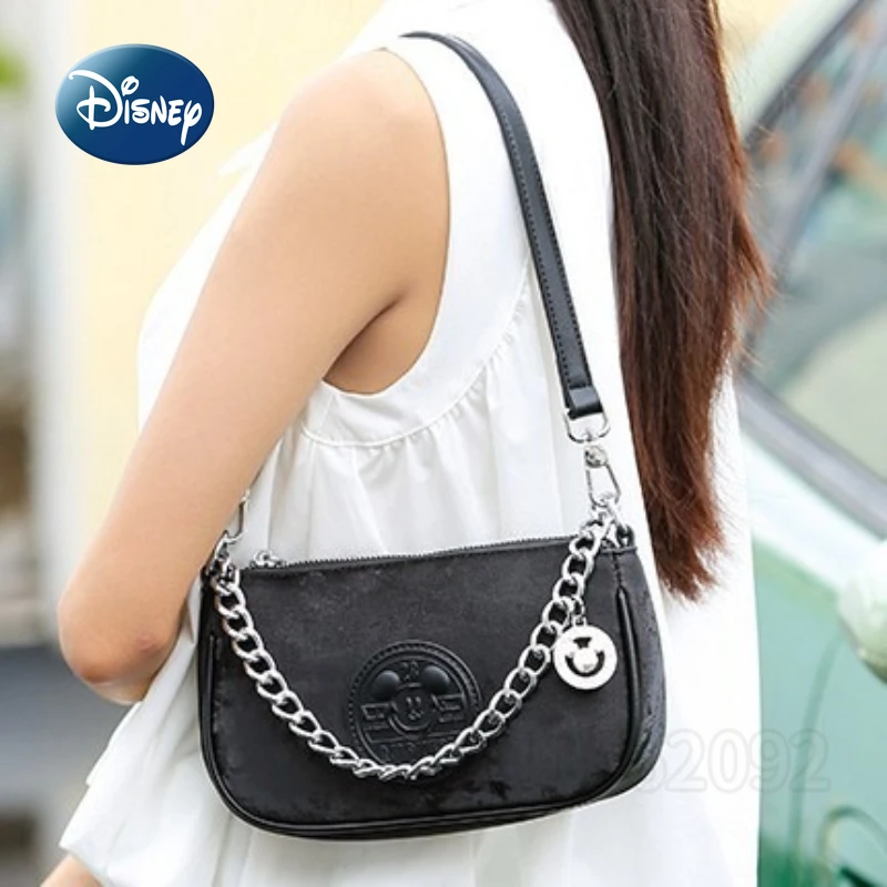 Disney Mickey New Women's Handbag Luxury Brand Original Fashion Women's Shoulder Bag Cartoon Casual Women's Bag High Quality