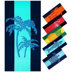 Colorful Beach Towel Pineapple Sea Turtle Microfiber Soft Water Absorbing Breathable For Girl Kids 100x200 Decorative Bath Towel