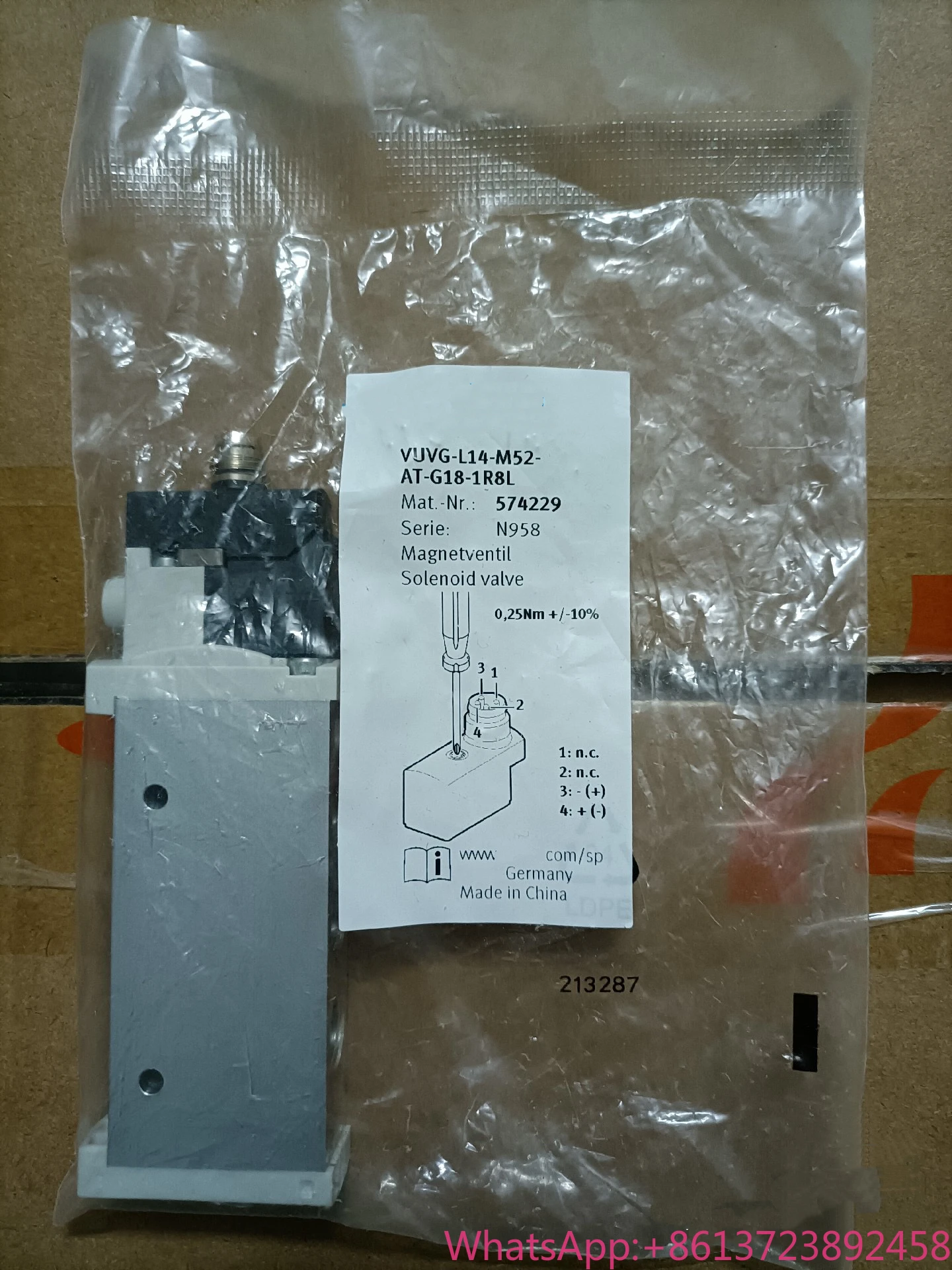 

Brand New VUVG-L14-M52-AT-G18-1R8L 574229