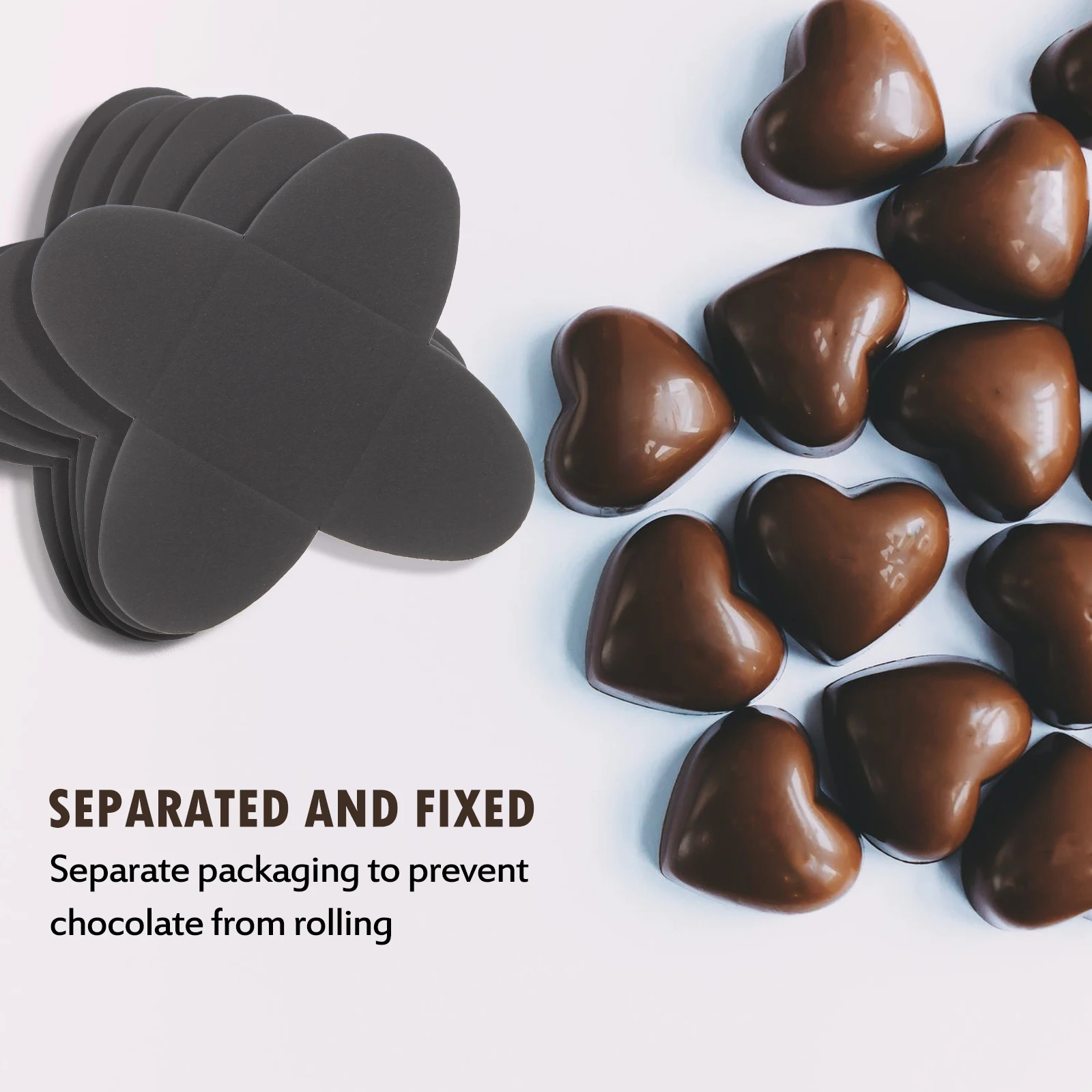 

200pcs Chocolate Tray 50 Mini Truffle Liners Decorative Paper Holder Candy Making Supplies Elegant Style Christmas Wrappers