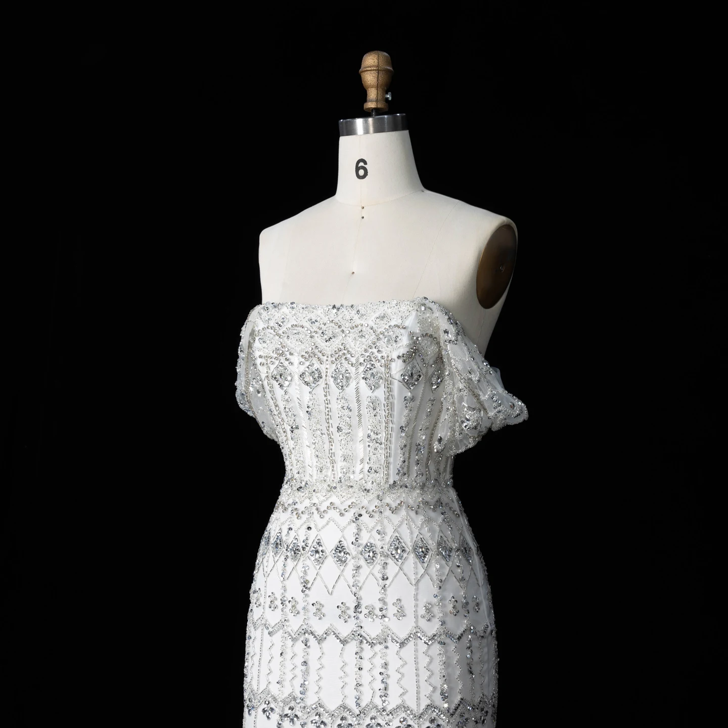 Sharon Said Luxuriöses Dubai Grünes Meerjungfrauenkleid Arabisches Abendkleid Fliederfarbene Flügelärmel 2026 Damen Hochzeitsfeierkleider SS291 Maßanfertigung – Detail 9