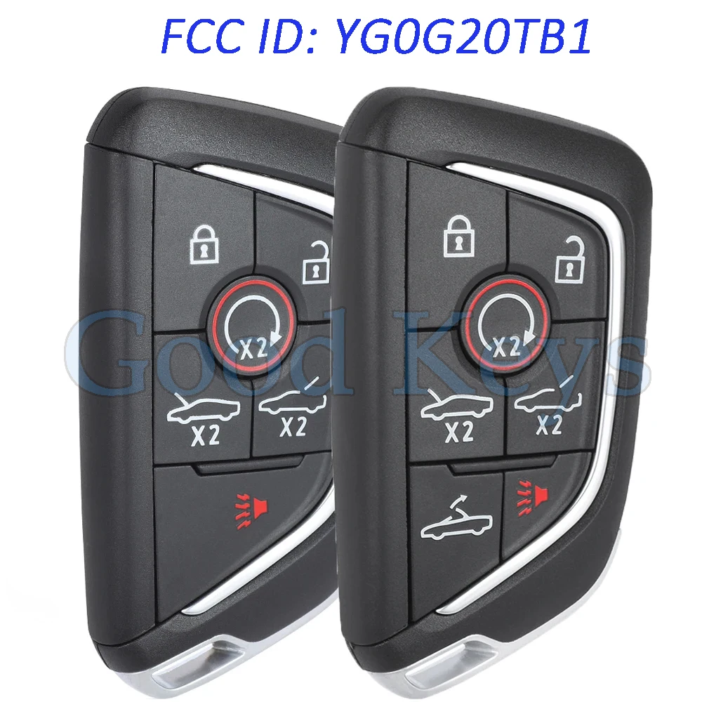 KEYECU YG0G20TB1 Smart Remote Key Fob for Chevrolet Corvette C8 2020 2021 2022 2023 2024 13538852 13545155 13538851 13538850