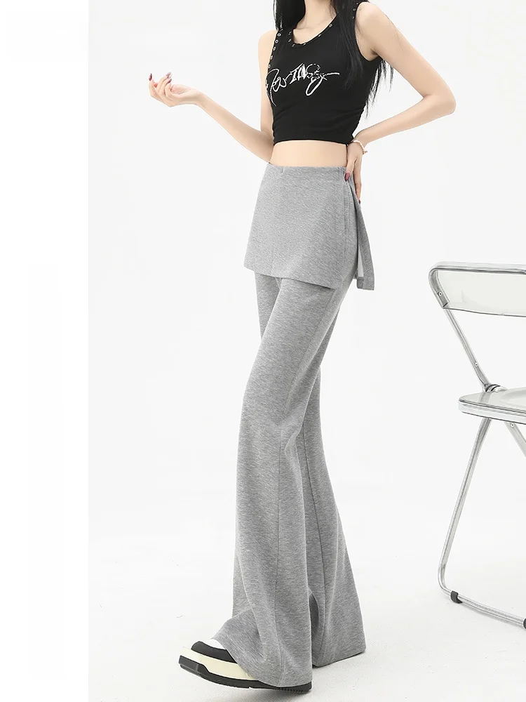 

La Chapelle женские расклешенные брюки для йоги с высокой талией и боковой молнией, повседневные спортивные весенне-осенние новые брюки из полиэфирного волокна