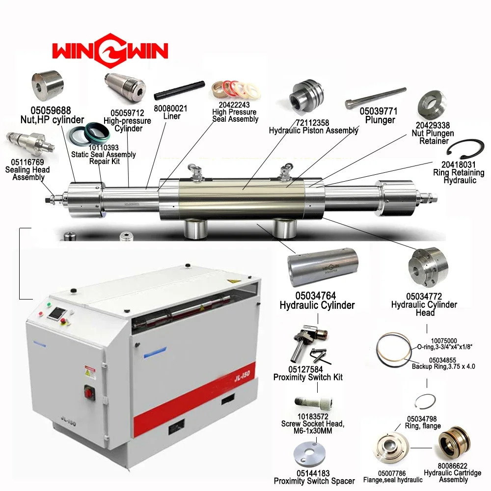 Water Jet Cutting Machine Water Jet Cylinder Components Part 05059712 Hydraulic Cylinder