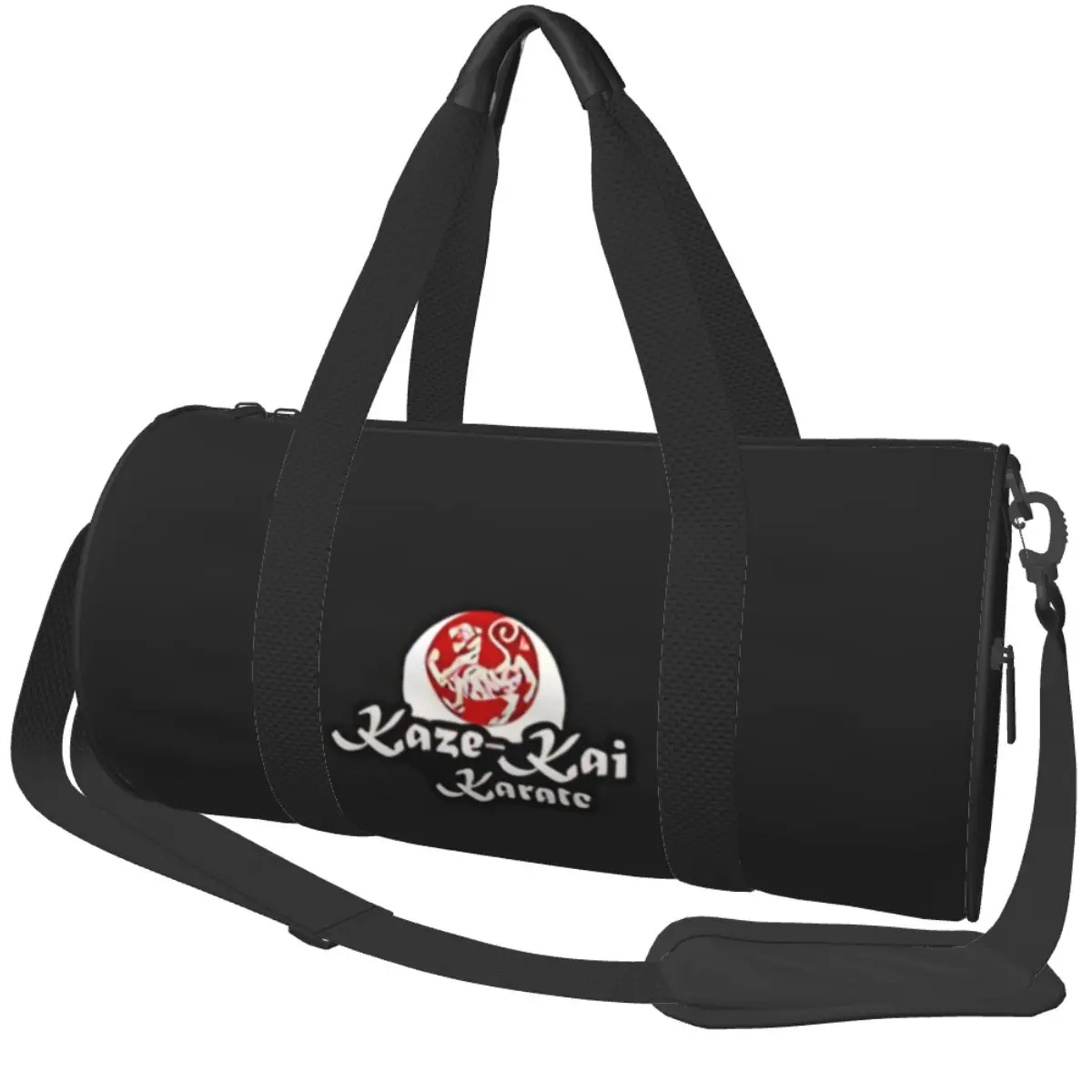 Go Out With Karate Style Sport Bags with Shoes Gym Bag Portable Male Female Pattern Handbag Training Funny Fitness Bag
