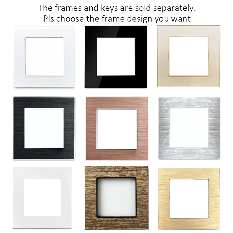 1/2 Gang Intermediate Cross Stair Switch, Multi Way Wall Light Switch DIY Free Modular, 3 Switches Control One Light