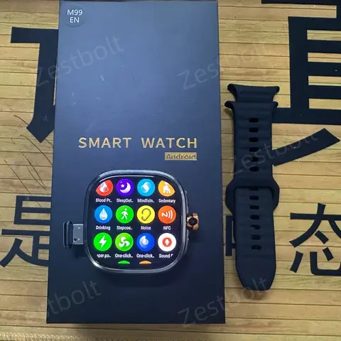 M99 Smartwatch 5G met 2,4 inch Amoled-scherm 900 W roterende camera WIFI GPS-positie Kompas NFC Bluetooth Smart Watch Heren Dames