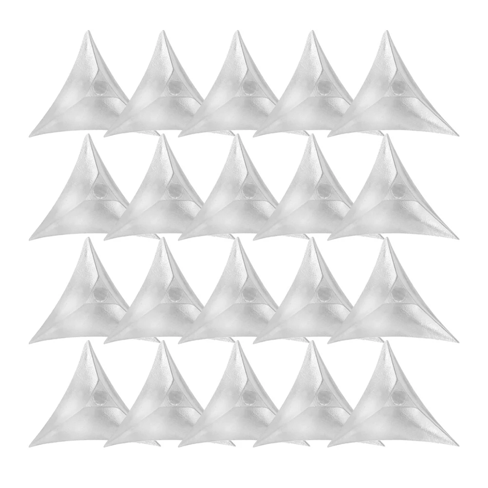niture Hardware Accessories Transparent Triangular Dust Corners for Cabinets Drawers Sturdy Durable Easy Installation