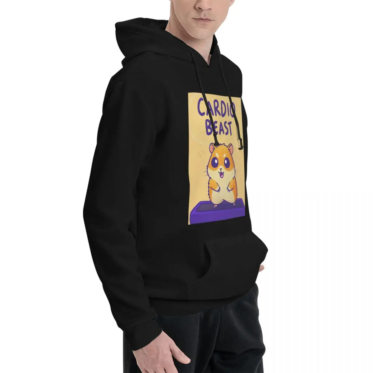 Cardio Beast Hamster Workout Sticker Hoodies Men Women Casual Pullover Sweatshirt Harajuku Long Sleeve Clothing Autumn Winter