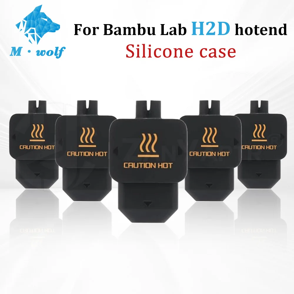 

Для Bambu Lab H2D силиконовые носки Hotend комплект нагревательных блоков защитный рукав 4/8/10/20 шт. для 3D-принтера