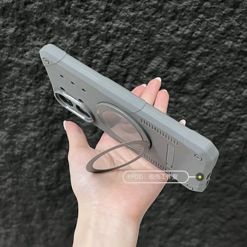 Etui do POCO X8 Pro Max, twarde, silikonowe, odporne na wstrząsy, z funkcją rozpraszania ciepła, magnetycznym uchwytem, ochronne, obudowa, bumper do POCO X8Pro — zdjęcie produktu 4