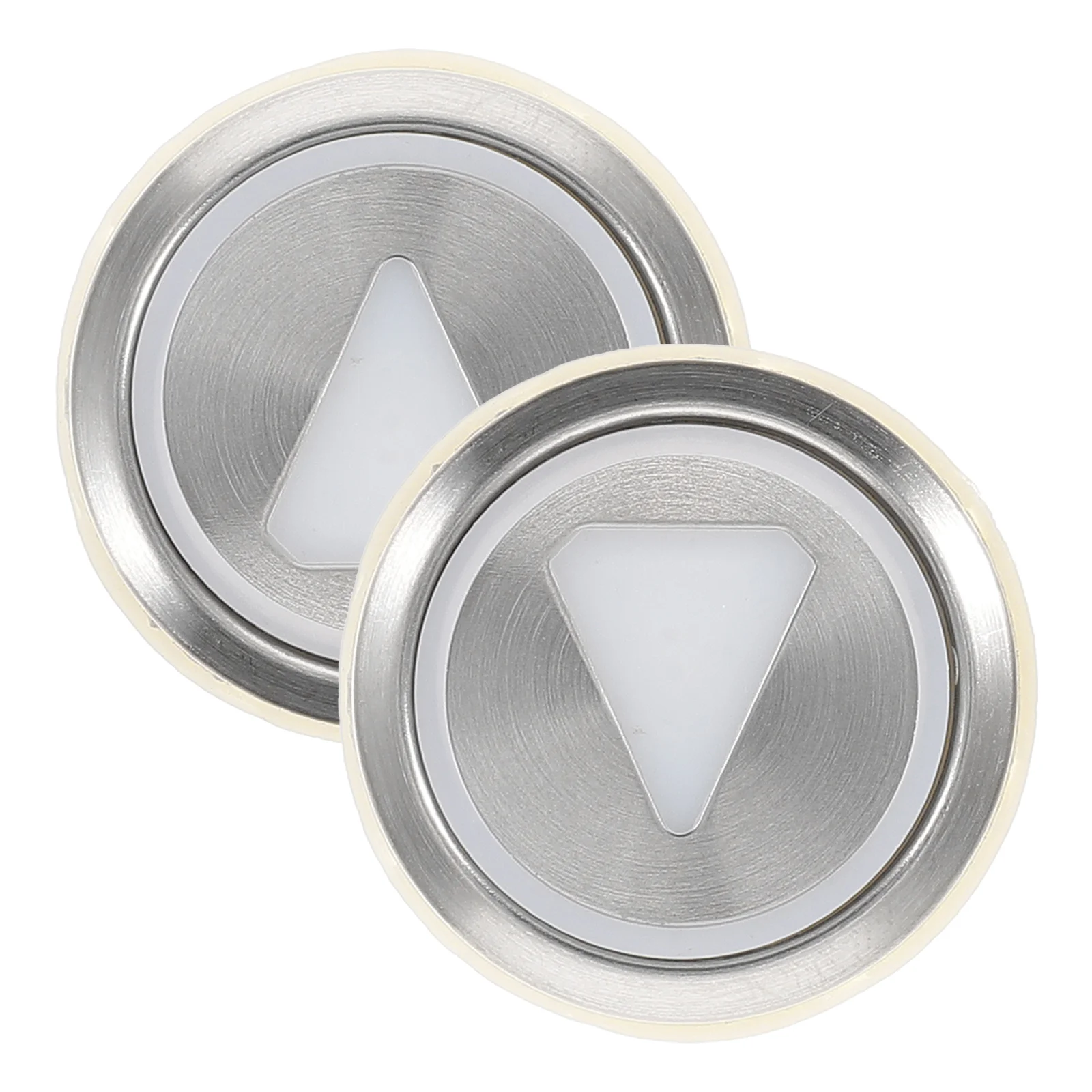 2Pcs Elevator Button Metal Round KDS50 White Light Warning Bell Parts Replacement Elevator Accessories