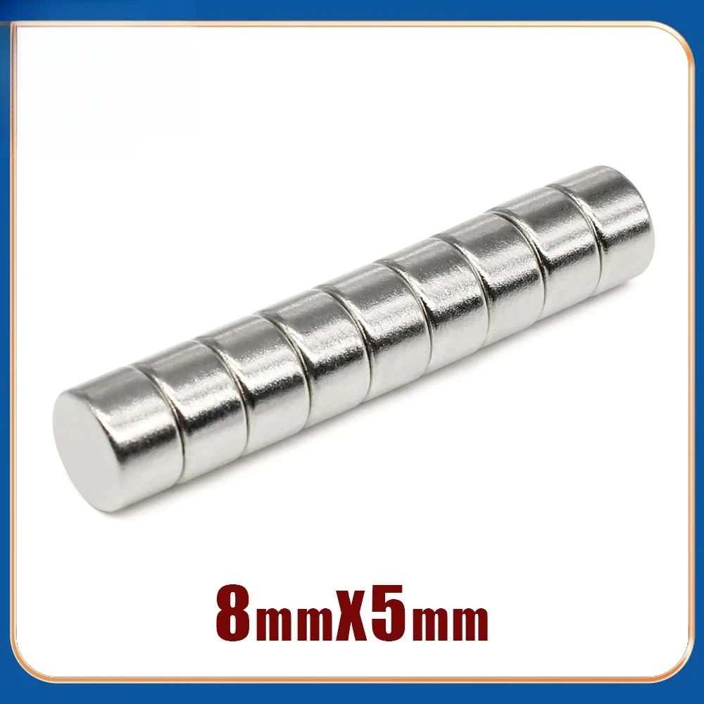 10/20/50/100/150/200 個 8x5mm ミニ小型円形磁石 8x5mm 家庭用冷蔵庫、オフィス DIY 8x5mm