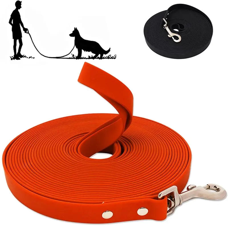 ABKO-For All-Weather Waterproof Dog Leash, PVC Material, Easy Clean Design- Available In 5M To 10M Lengths For All Dog Sizes