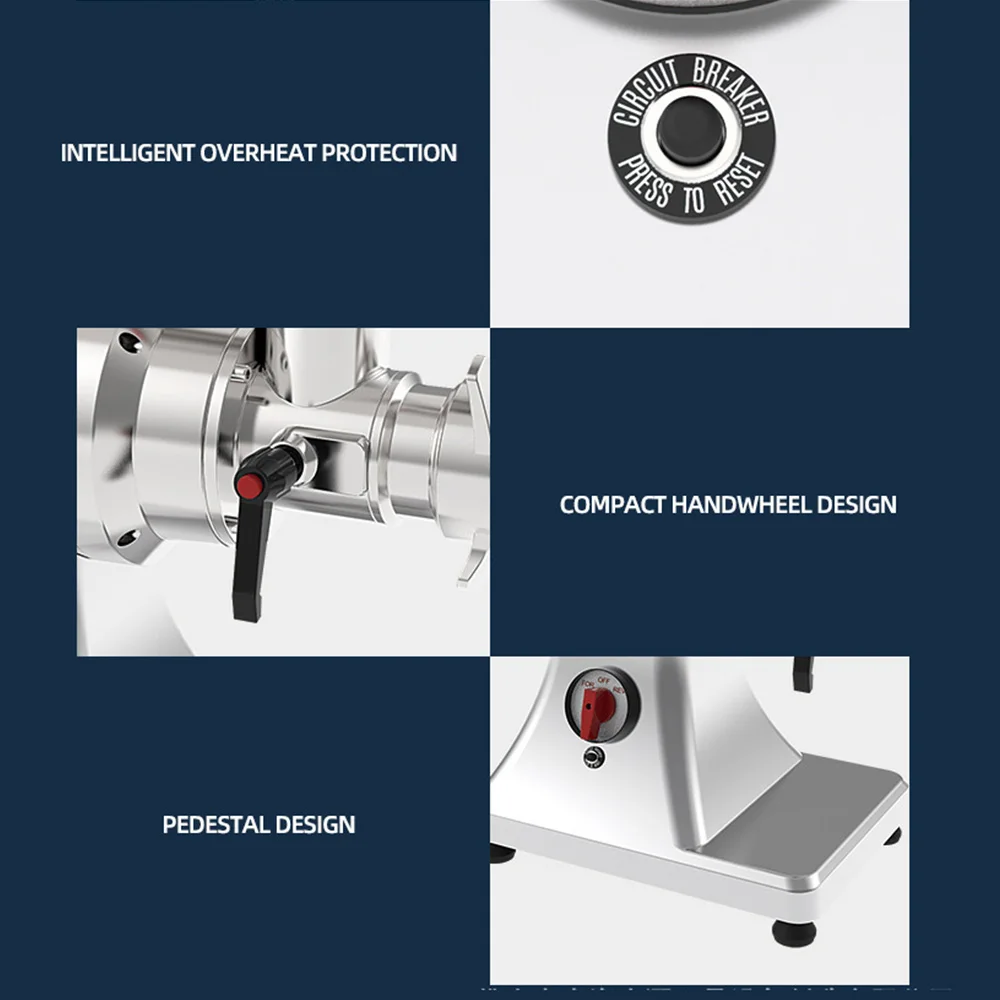 Commercial Meat Chopper Mincer Large Power Electric Meat Grinder Food Crusher Processors Sausage Stuffer Tritatutto