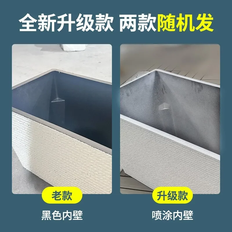 rectangular large flower pot flower box, villa courtyard garden balcony long manger pot, outdoor windowsill flower pot for growi