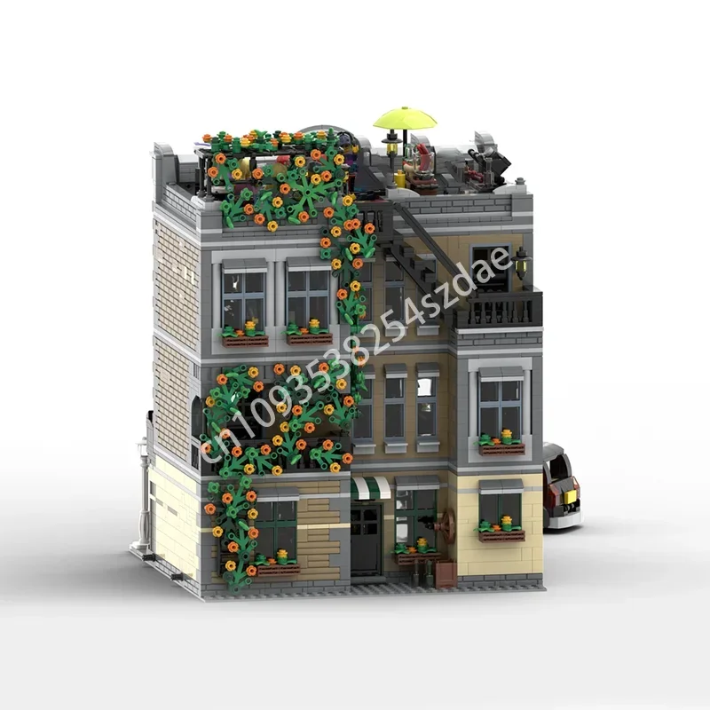 

5892pcs MOC Lion Pub Modular Building Street View Model Building Block Diy Creative Assembly Educational Bricks Toys Kid Gift