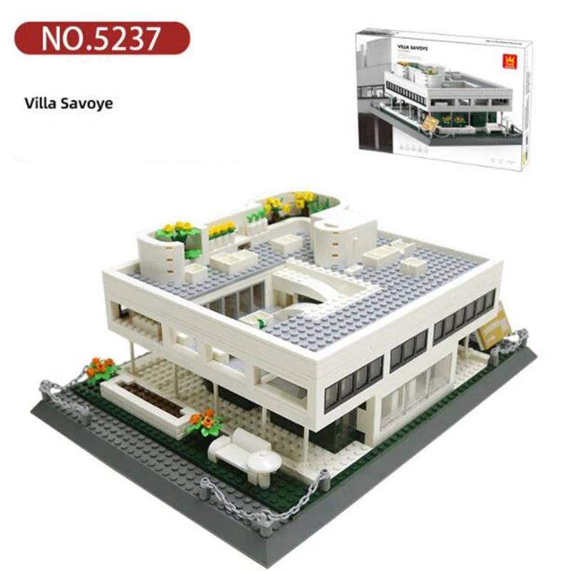 House Villa Architecture Cottage Model Building Blocks Bricks Friends For Girl Beach Hut Modular Home Village Creative City Shop