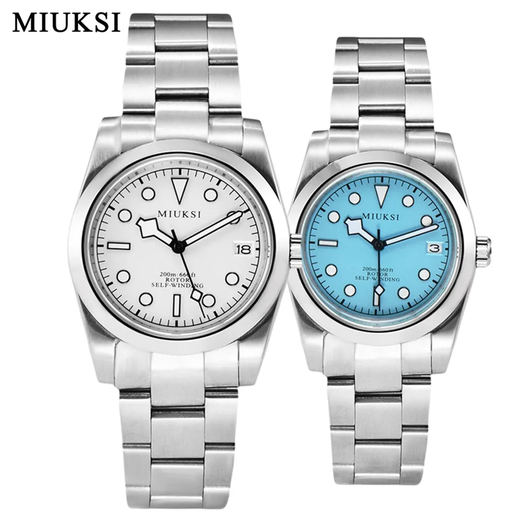 36mm 40mm MIUKSI New NH35 Mechanical Watch For Men Automatic Sapphire Stainless Steel Luxury Waterproof Wristwatch Reloj Hombre