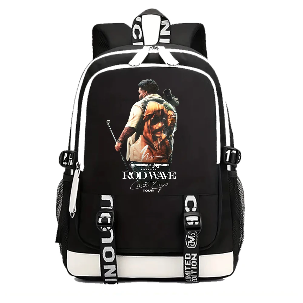 

2024 Rod Wave Last Lap Tour Backpack Print Backpacks Girls School Bag for Teenager Laptop Backpack for Fans Gift