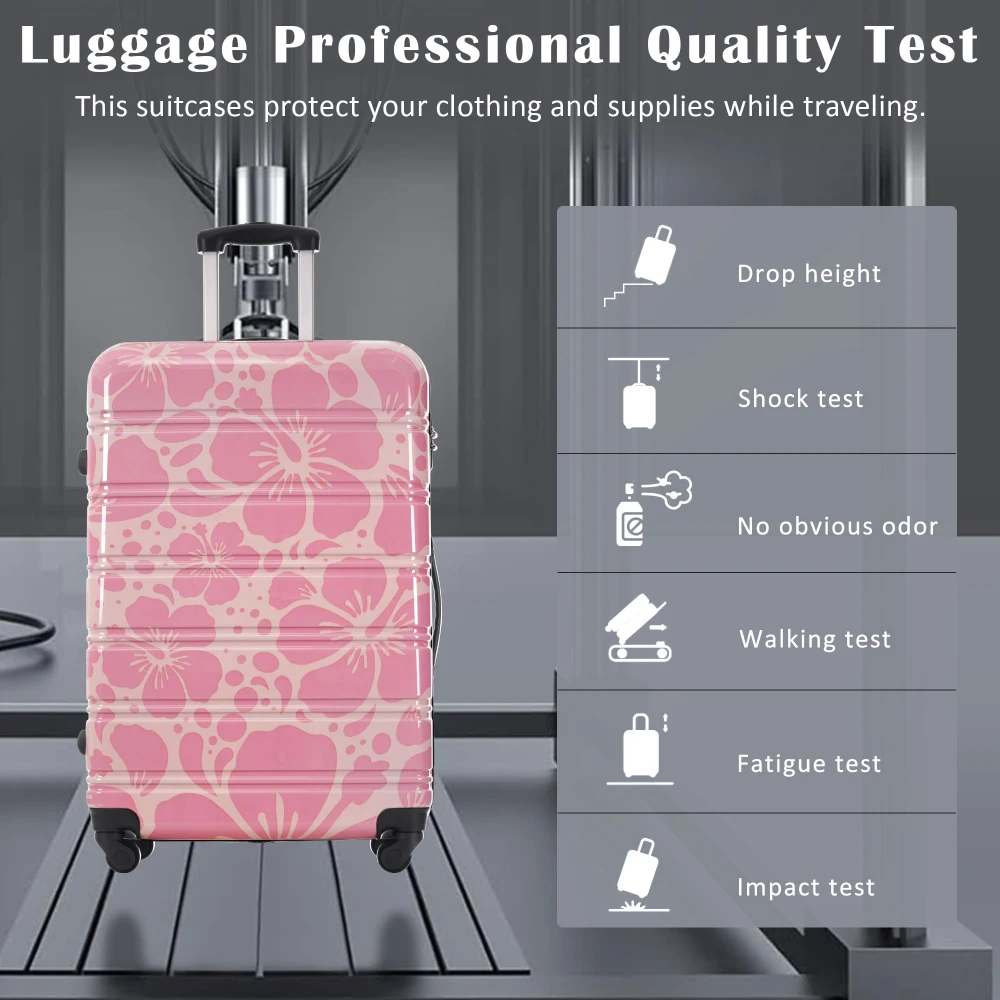 

Hardshell 3 Piece Luggage Sets Lightweight Durable Suitcase TSA Lock Double Spinner Wheels 20/24/28 Inch Travel Luggage