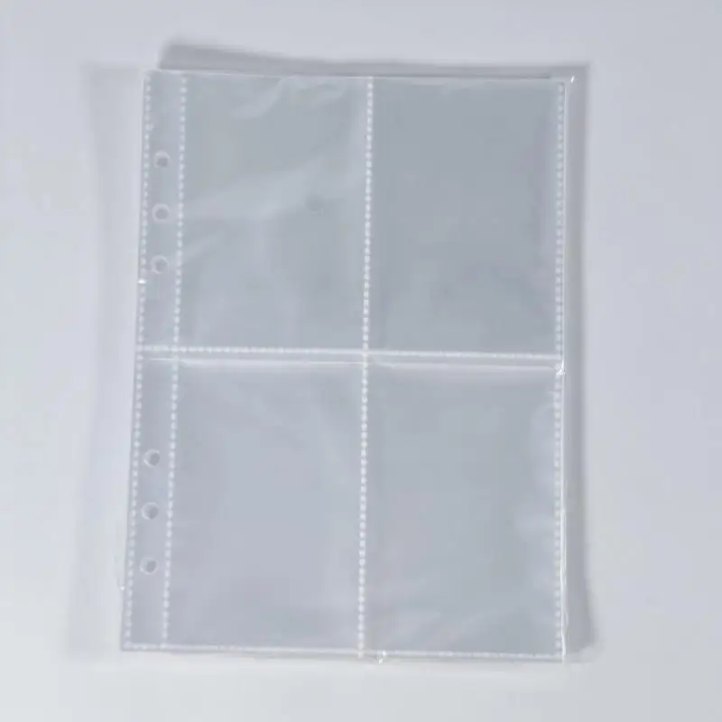 

A5 Transparent PVC File Folder Multifunctional Loose Leaf Document Organizer for Photo Card Collection Postcard Storage Binder