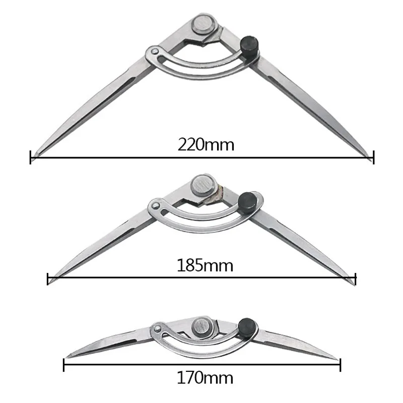 Stainless Steel Spacing Compass Adjustable Handmade Leather Rotating Diy Tool Edge Creaser For Industrial All Steel Marking