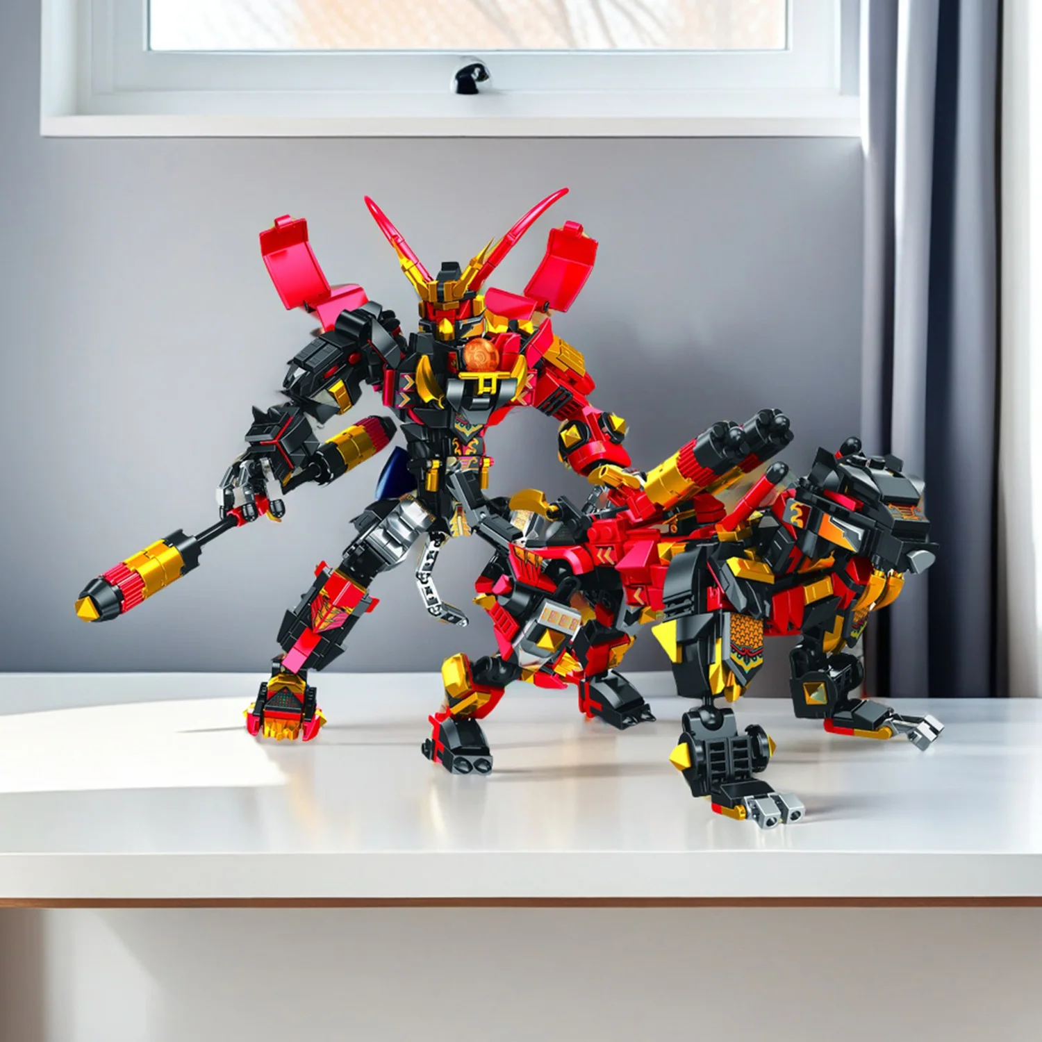 

508PCS Sun Wukong Building Blocks 2in1 Model Transform Bricks Assemble Mechanical Desktop Decoration Gifts