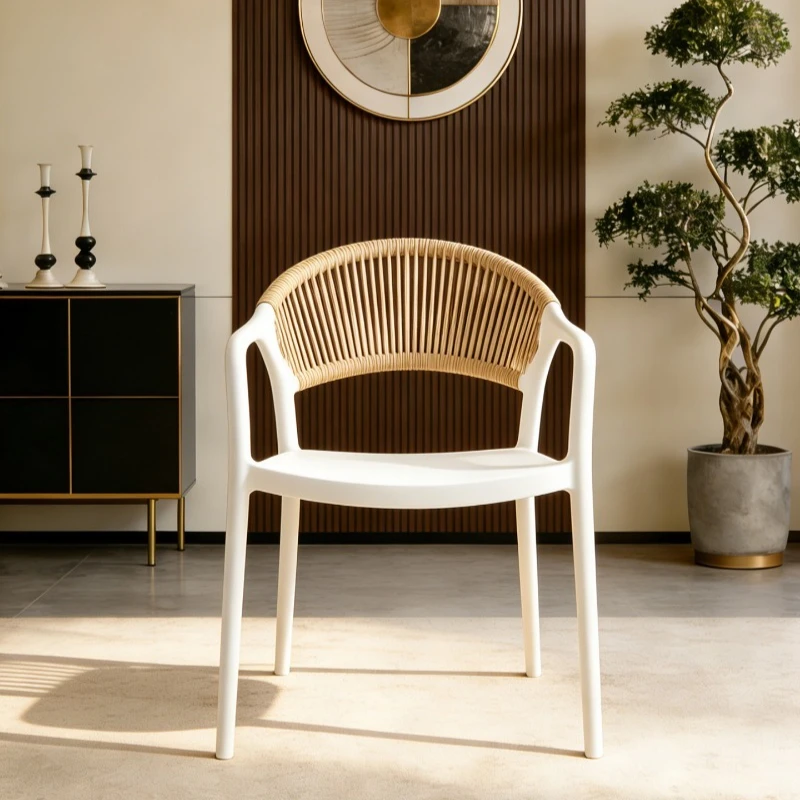 Luxury Arm Dining Chairs Modern Mid Century Outdoor Nordic Dining Chairs Designer Ergonomic Set Sala Da Pranzo Home Furniture
