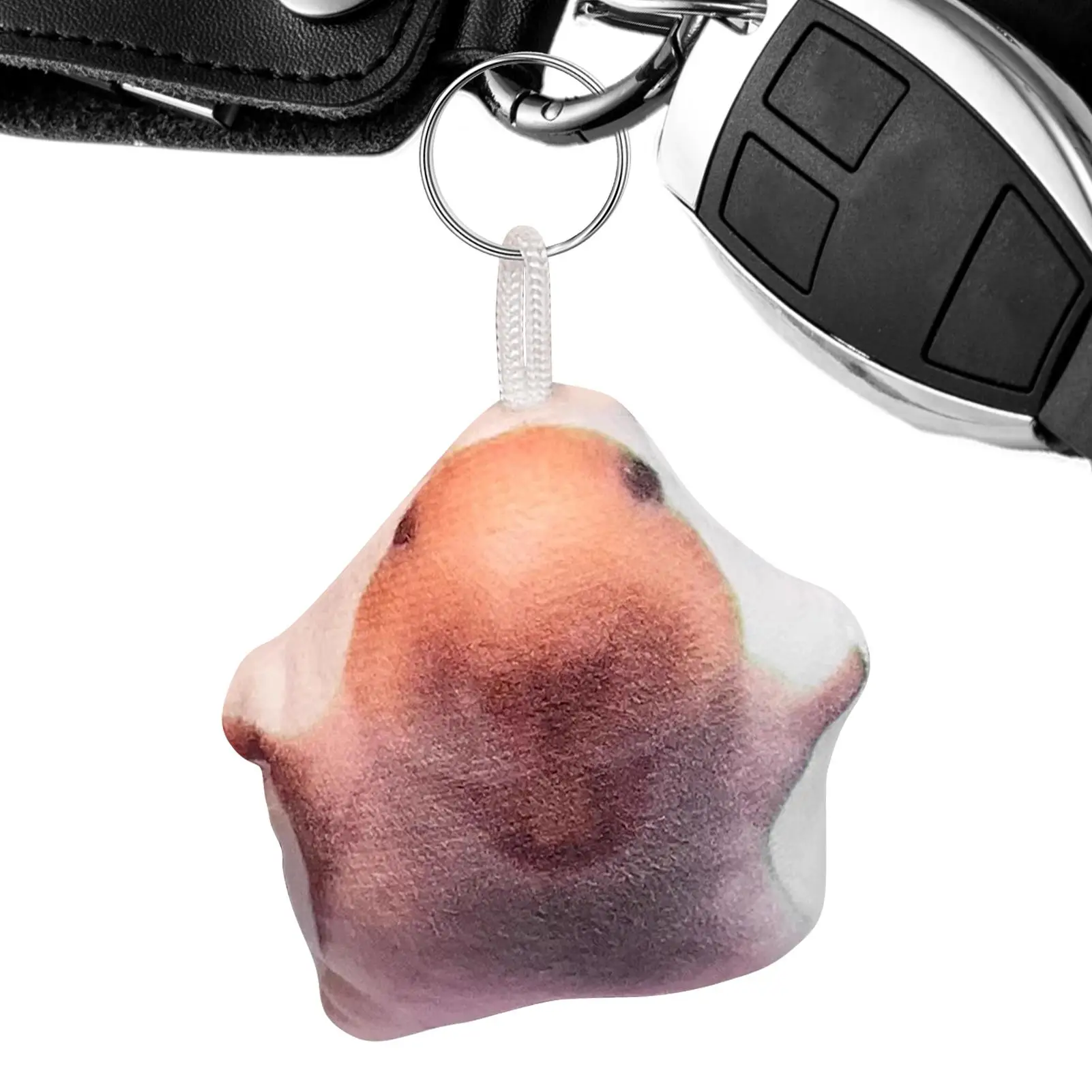 Hamster Keyring Key Ring Pendant Laughter Voice Design Bag Charm Hangable Decoration Backpack Accessory for Boys Girls