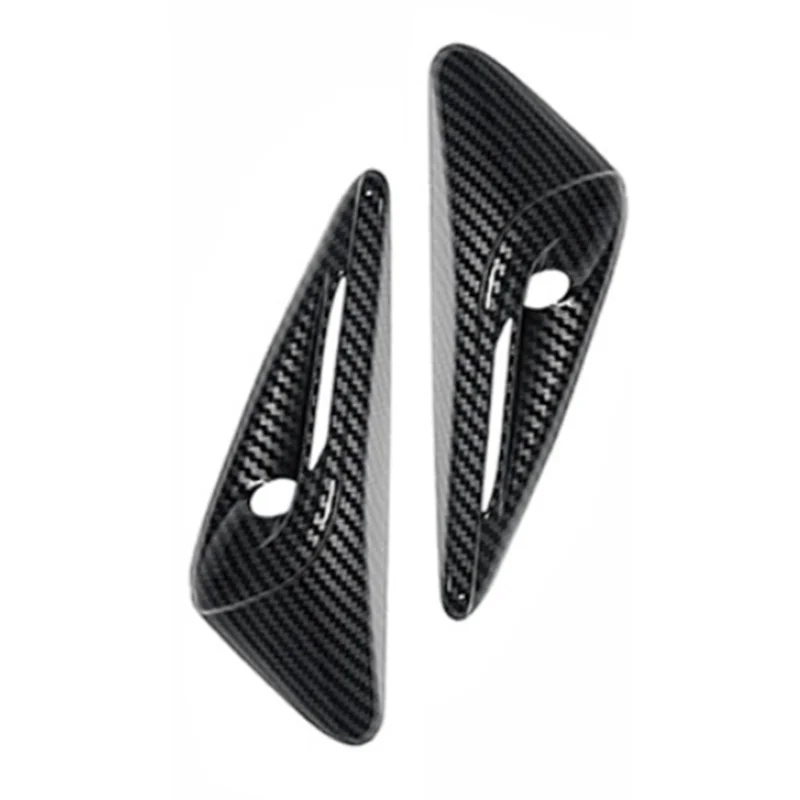 

Защитный чехол для боковой камеры автомобиля, накладка на крыло из углеродного волокна, аксессуары Fortesla, модель Y 2024+, защитный чехол для камеры-A61E