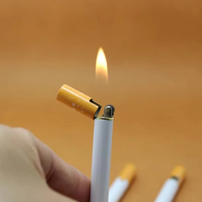 The Latest Mini Cigarette Lighter, Unique, Unique and Creative, Compact and Portable Grinding Wheel Open Flame Cigarette Lighter