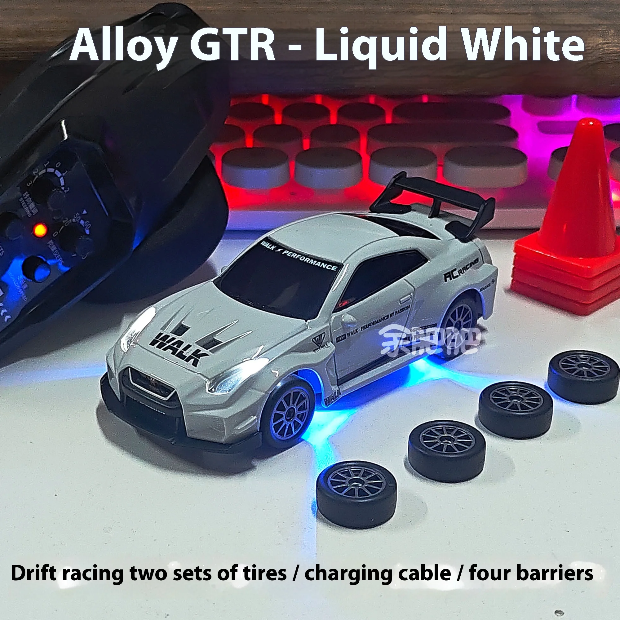 

Новый 1:43, сплав GTR, цветок, серебро, полномасштабный гироскоп с полным приводом, дистанционное управление, автомобиль, настольная игрушка, коллекция подарков для мальчиков