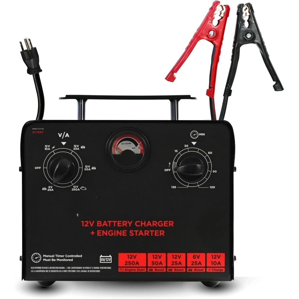 الأدوات والمعدات.6 فولت/12 فولت شاحن بطارية يتم التحكم فيه بالوقت ومبتدئ المحرك - شاحن يتم التحكم فيه بدقة مع مؤقت 135 دقيقة #2