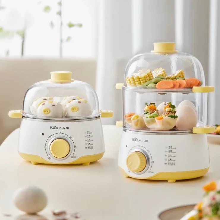 Egg steamer automatic power off household multi-functional double-layer small breakfast machine dormitory mini egg cooker