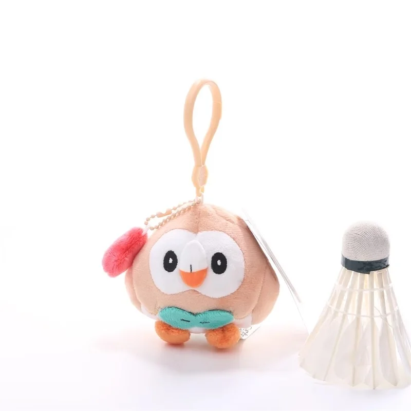 LLavero de juguete de peluche Kawaii de Pokemon Rowlet Love Series, llavero con colgante para mochila, muñeco, regalos de cumpleaños para chico